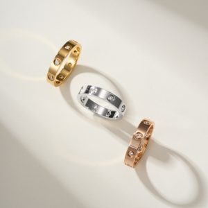 Cartier Small Model Love Ring With 8 Diamonds