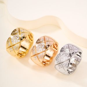 Chanel Coco Crush Large Ring with Diamonds cc1023