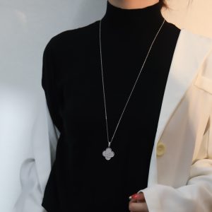 Van Cleef & Arpels Magic Alhambra Long Necklace 1 Motif with Diamonds vca2001