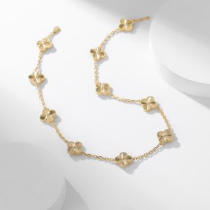 Van Cleef & Arpels Vintage Alhambra Necklace 10 Motifs Guilloché vca2052