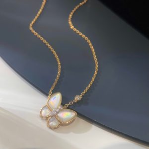 Van Cleef & Arpels Two Butterfly Necklace White Mother-of-pearl vca2025