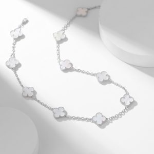 Van Cleef & Arpels Vintage Alhambra Necklace 10 Motifs White Mother-of-pearl vca2056