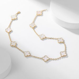 Van Cleef & Arpels Vintage Alhambra Necklace 10 Motifs White Mother-of-pearl vca2057