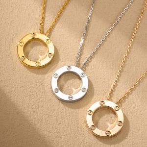 Cartier Love Necklace With 3 Diamonds