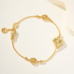 Home 14 Buccellati Opera Tulle Yellow Gold Bracelet with Enamel Logo buccellati1001