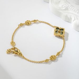 Buccellati Opera Tulle Yellow Gold Bracelet with Enamel Logo buccellati1006
