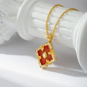 Buccellati Opera Tulle Yellow Gold Pendant With Diamonds buccellati1017