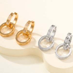 Cartier Love Multiwear Earrings Half-Paved cartier3009