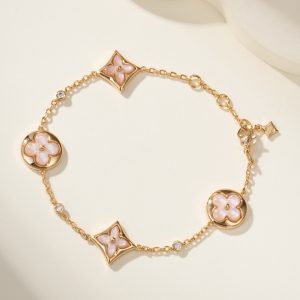 Louis Vuitton Color Blossom BB Star and Sun Multi-Motif Bracelet Pink Mother-of-Pearl and Diamonds lv2002