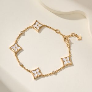 Louis Vuitton Color Blossom BB Star Bracelet White Mother-Of-Pearl And Diamonds lv2006