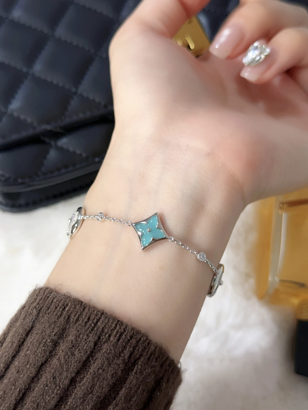 Louis Vuitton Color Blossom BB Star Bracelet Amazonite White Gold And Diamonds lv2010 11 Louis Vuitton Color Blossom BB Star Bracelet Amazonite White Gold And Diamonds lv2010 - Image 11
