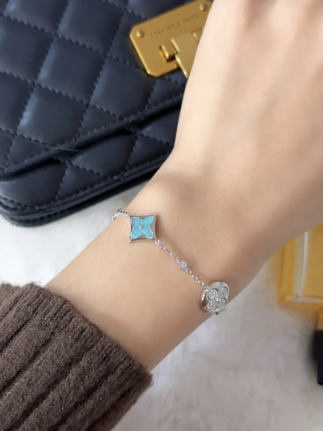 Louis Vuitton Color Blossom BB Star Bracelet Amazonite White Gold And Diamonds lv2010 12 Louis Vuitton Color Blossom BB Star Bracelet Amazonite White Gold And Diamonds lv2010 - Image 12